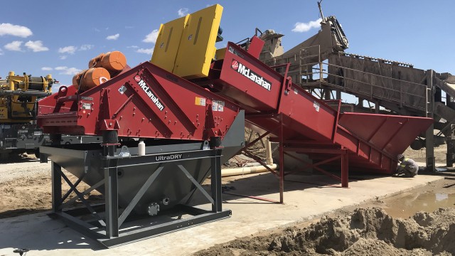 Skid-mounted dewatering system from McLanahan produces drier end product
