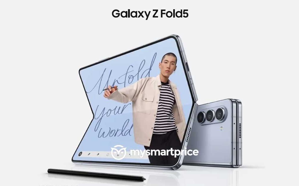Leaked Samsung Galaxy Z Fold 5 renders reveal thinner bezels