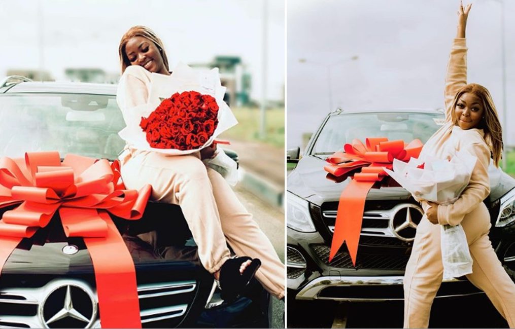 Caramel Plugg celebrates as she buys Mercedes Benz GLE