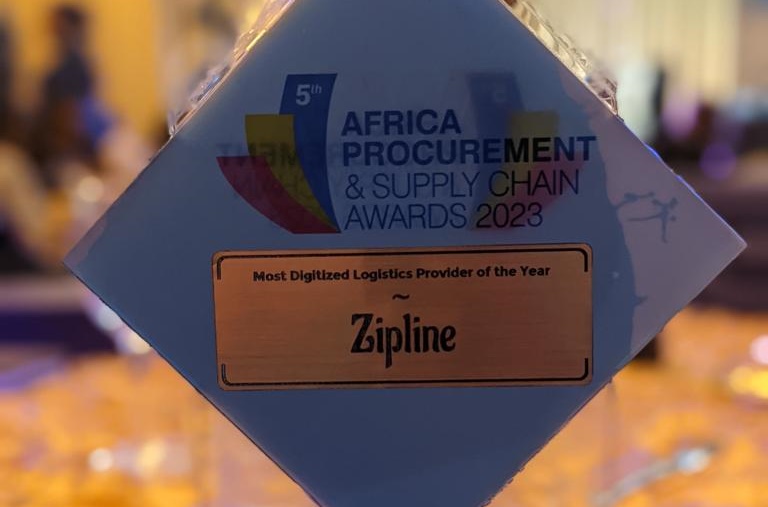 Zipline wins Most Digitized Logistics Provider of the Year Award