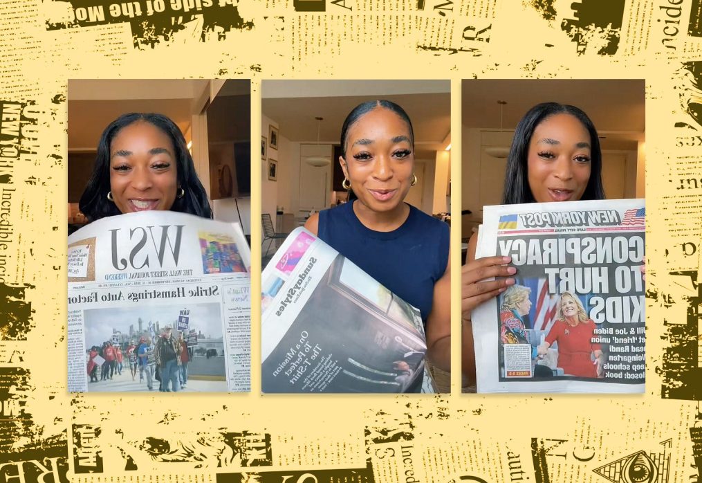 The 23-Year-Old Getting Her Generation Hooked on … Newspapers?