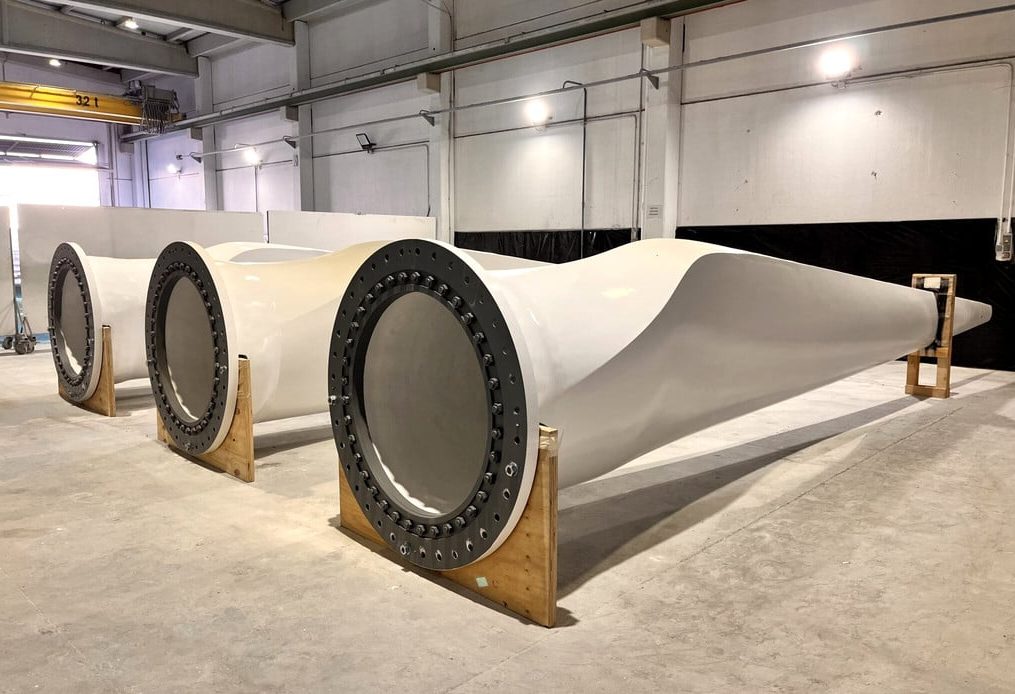 Brand new NEMMO tidal turbine blades ready for a spin at sea