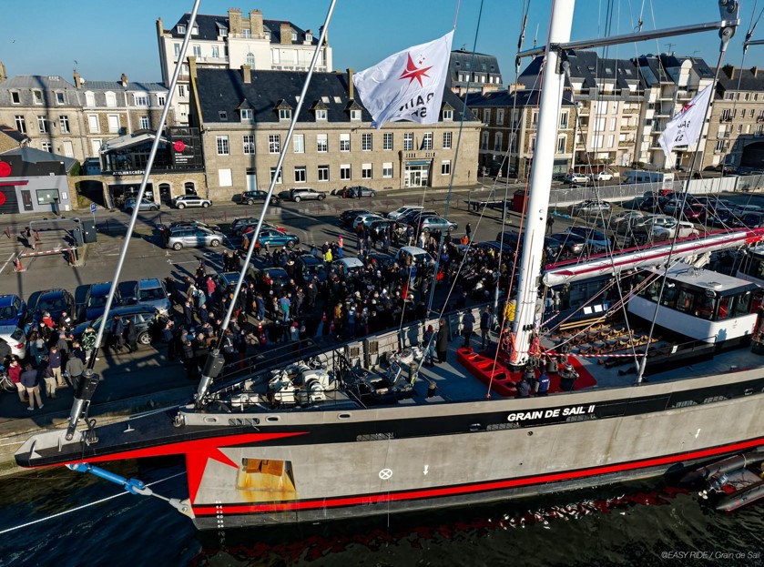 World’s largest modern cargo sailboat christened in France